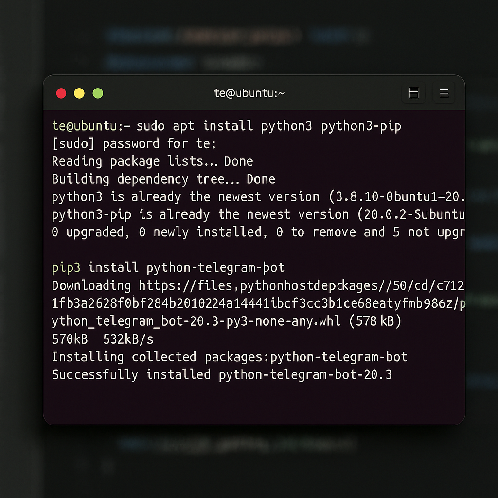 نمونه کد پیکربندی systemd برای اجرای خودکار ربات تلگرام روی سرور مجازی لینوکس