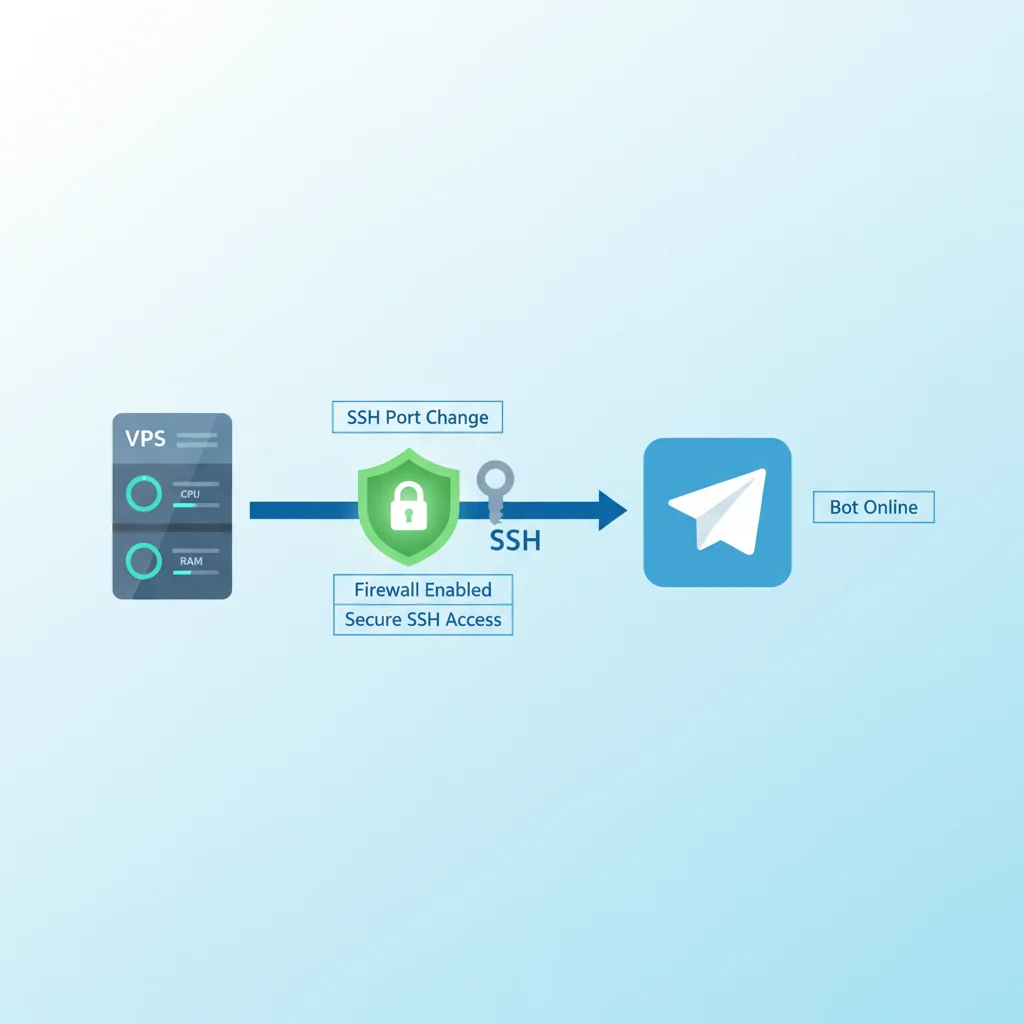 پیکربندی امنیت VPS برای راه‌اندازی ربات تلگرام