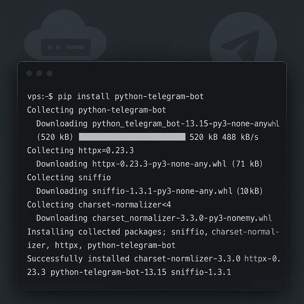 اجرای ربات تلگرام روی VPS با استفاده از خط فرمان لینوکس